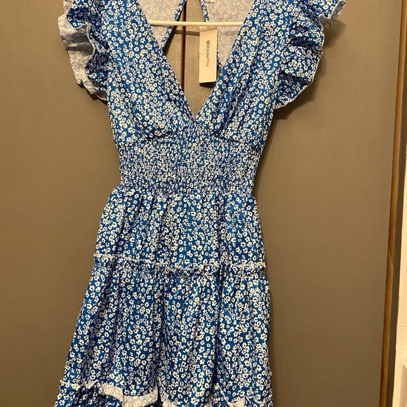 Cute blue floral dress size small - Picture 5 of 5